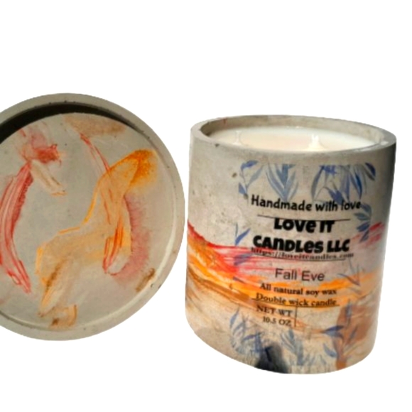 Fall Signature Scented Soy Wax Candle Applekin Delight 10.5 oz - Picture 3 of 8